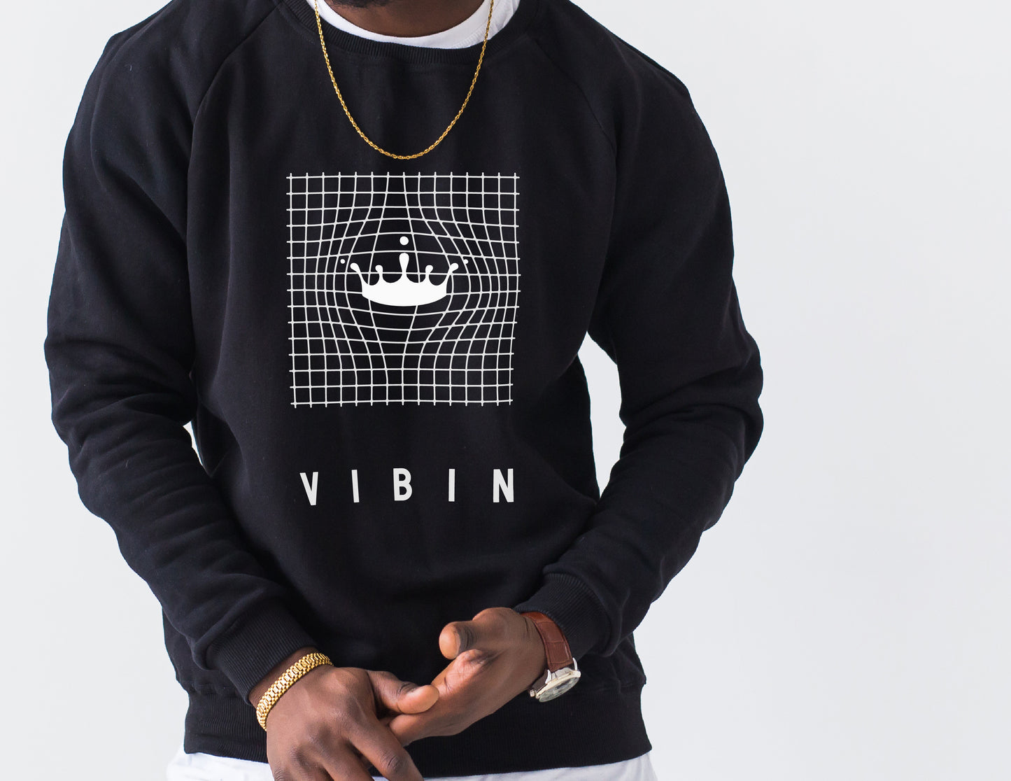 Vibin' Capt King Drip Signature Crewneck